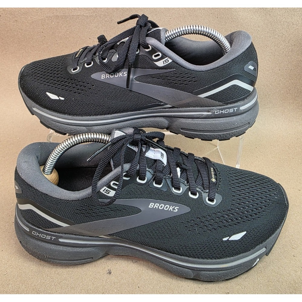 Brooks (Sz 8 M) Ghost 15 GTX Womens Shoes Black Running Gore-Tex Gym 1203821B022